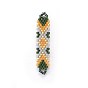 Liens de perles de rocaille japonaises faites à la main miyuki & toho, Motif métier, forme de la navette