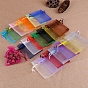 Organza Jewellery Storage Pouches, Wedding Favour Party Mesh Drawstring Gift Bags, Rectangle