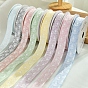 10 Yards Polyester Flower Jacquard Ribbons, Garment Accessories, Gift Packaging