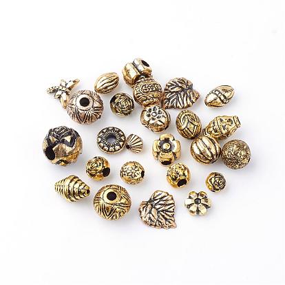 Perles acryliques de style antique, forme mixte