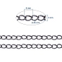 Latón retorcido cadenas, cadenas del encintado, soldada, con carrete, sin plomo y el cadmio, aproximadamente 301.83 pies (92 m) / rollo