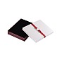 Rectangle Jewelry Set Cardboard Boxes, with Sponge and Ribbon