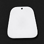 Opaque Acrylic Pendants, for DIY Earring Accessories, Trapezoid with Sun