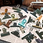 30 pegatinas autoadhesivas impermeables para mascotas vintage, calcomanías decorativas retro para scrapbooking diy, decoración del álbum de fotos