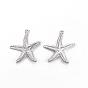 201 Stainless Steel Pendants, Starfish/Sea Stars