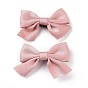 Solid Color Bowknot Cloth Alligator Hair Clip, Hair Accessories for Girls