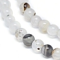 Natural Dendritic Agate Beads Strands, Round