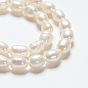 Natural Cultured Freshwater Pearl Strands, Idea for Mother's Day Gift, Rice Beads