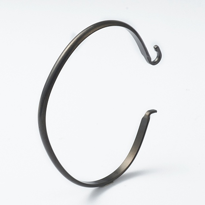 Placage ionique (ip) 304 fabrication de bracelets de manchette en acier inoxydable, bracelet manchette interchangeable