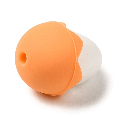 Perles focales en silicone écologique de qualité alimentaire en coquille d'œuf de pâques, perles à mâcher pour les jouets de dentition, perles de dentition bricolage