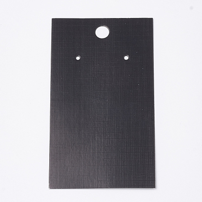 Tarjetas de la exhibición de papel, utilizado para collares, Aretes, pulseras y colgantes, Rectángulo