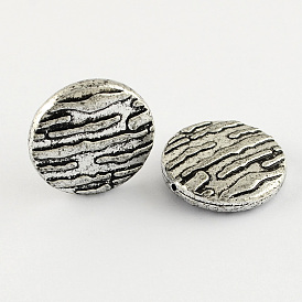 Flat Round Antique Acrylic Beads, 28x8mm, Hole: 2mm, about 149pcs/500g