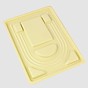 Plastic Rectangle Bead Design Boards, Necklace Design Board, Flocked, 9.25x12.80x0.79 inch