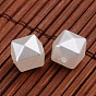 Faceted Cube Imitation Pearl Acrylic Beads, 10x10x9mm, Hole: 1.6mm, about 930pcs/500g