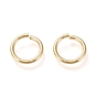 Brass Open Jump Ring, Long-Lasting Plated