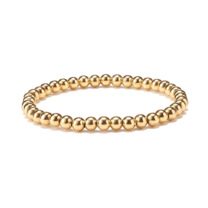 6 pcs 6 style fait à la main en argile polymère perles heishi ensemble de bracelets extensibles, bracelets surf preppy avec breloque coeur pour femme, or