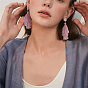 Boucles d'oreilles en laiton Shegrace, Pendants d'oreilles, avec pendentifs en résine et pampilles