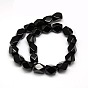 Natural Obsidian Faceted Rhombus Beads Strands