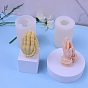 Moldes para velas de silicona de grado alimenticio diy de palma, moldes para velas de aromaterapia, moldes para hacer velas perfumadas