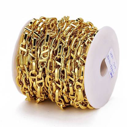 Alloy Cable Chains, Long-Lasting Plated, Unwelded, Cadmium Free & Lead Free, with Spool