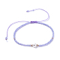 Adjustable Nylon Thread Braided Beads Bracelets, with Glass Seed Beads and Grade A Natural Freshwater Pearls