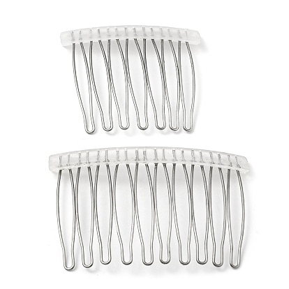 304 Stainless Steel & Plastic Hair Comb Findings