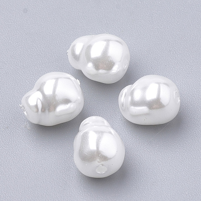 Perles d'imitation en plastique écologique, haut lustre, Grade a