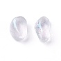 Perles de pierre de lune synthétiques, perles holographiques, non percé / pas de trou, puces