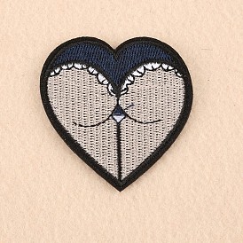 Computerized Embroidery Cloth Iron on/Sew on Patches, Costume Accessories, Appliques, Heart