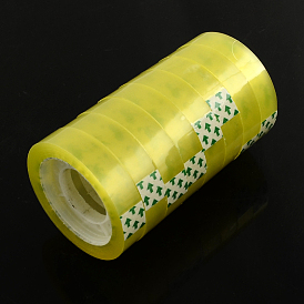 Ruban d'emballage transparent adhésif / carton étanchéité, 12 mm, environ 12 m/rouleau, 8 rouleaux / groupe