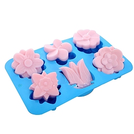 Flower DIY Silicone Soap Molds, Resin Casting Molds, For UV Resin, Epoxy Resin Jewelry Making