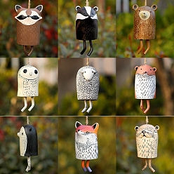 Resin Animal Wind Chime, for Garden Outdoor Hanging Decoration