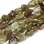 Natural Garnet Beads Strands, Tumbled Stone, Nuggets