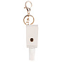 Plastic Hand Sanitizer Bottle with PU Leather Cover, Portable Travel Spray Bottle Keychain Holder