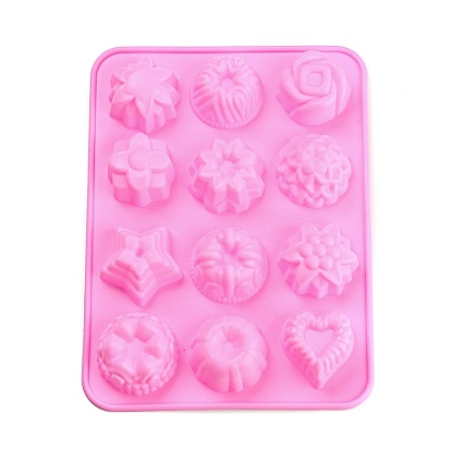 Flower/Bone/Cloud DIY Silicone Fondant Molds, Resin Casting Molds, for Chocolate, Candy, UV Resin, Epoxy Resin Craft Making