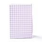 Rectangle with Tartan Pattern Paper Bags, No Handle, for Gift & Food Bags