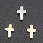 201 Stainless Steel Tiny Cross Charms, for Simple Necklaces Making, Laser Cut