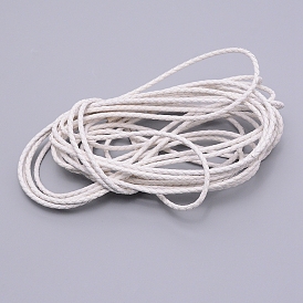 Braided Cowhide Cord, Leather Jewelry Cord, Jewelry DIY Making Material