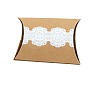 Cajas de dulces de almohada de papel kraft, cajas de regalo, para favores de la boda baby shower suministros de fiesta de cumpleaños