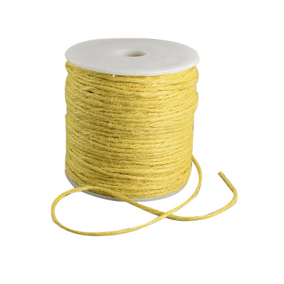 Cordón de yute color tierra, cuerda de yute, hilo de yute, para la fabricación de bricolaje macramé
