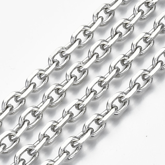 Chaînes de câbles en fer non soudé, chaînes de coupe de diamant, avec bobine