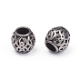 304 Stainless Steel European Beads, Large Hole Beads, Barrel