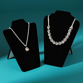 Стенды для показа бюста с бархатным ожерельем, Держатель-органайзер для украшений для хранения ожерелий