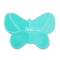 Silicone Makeup Cleaning Brush Scrubber Mat Portable Washing Tool, with Suction Cup, Butterfly Shape, for Men and Women by Dylonic