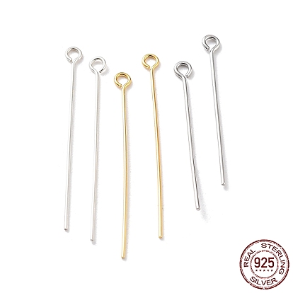 925 Sterling Silver Eye Pins