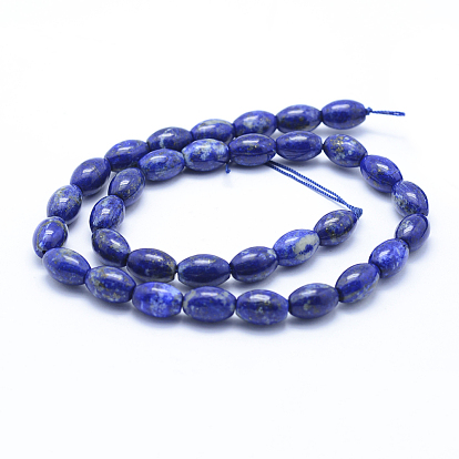 Natural Lapis Lazuli Beads Strands, Grade A, Rice