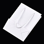 Rectangle Cardboard Paper Bags, Gift Bags, Shopping Bags, with Nylon Cord Handles