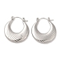 304 Stainless Steel Thick Hoop Earrings