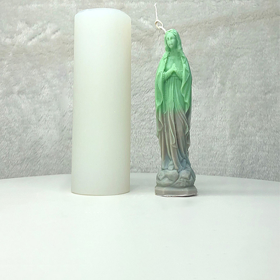 DIY Candle Silicone Molds, Resin Casting Molds, For UV Resin, Epoxy Resin Jewelry Making, Virgin Mary