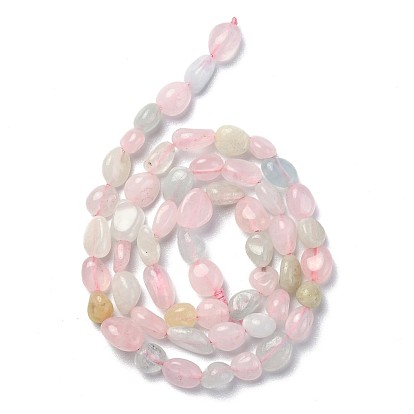 Chapelets de perles morganite naturelles  , pierre tombée, nuggets